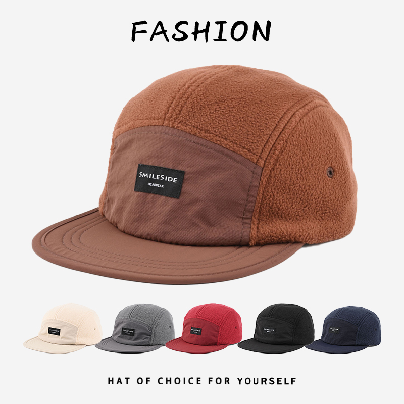 Corduroy Cap 5 Panel - Мужские и женские флисовые 5-панельные кепки