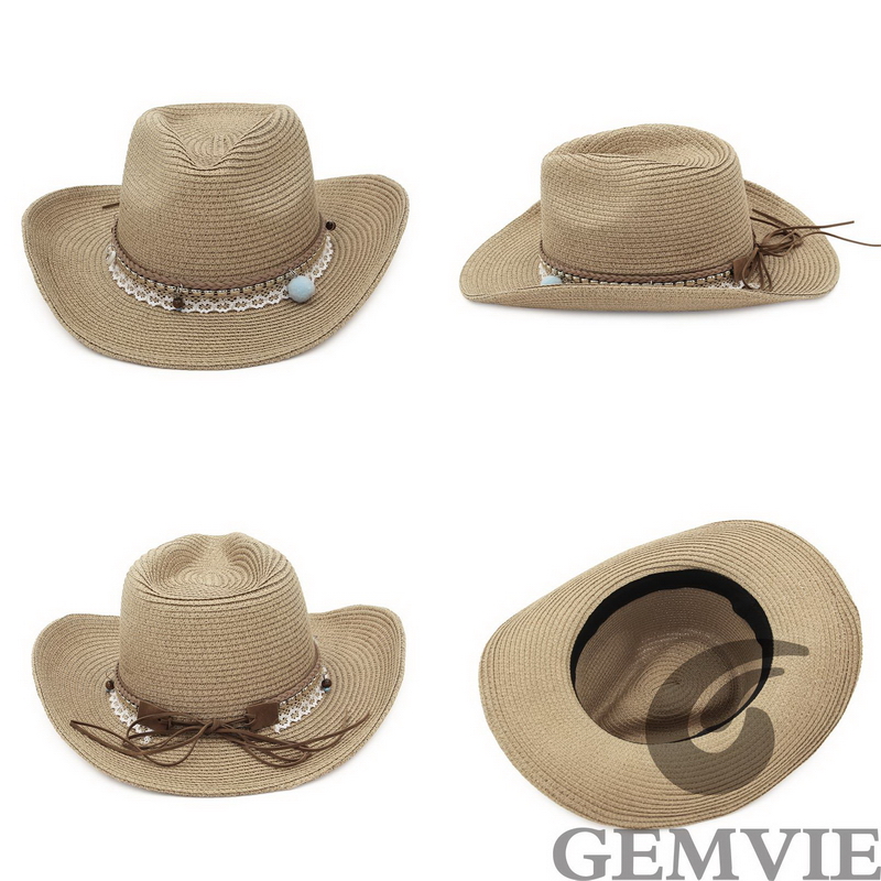 GEMVIE 4-цветная ретро-шляпа и – обзор и цена Cowboy Hat Straw