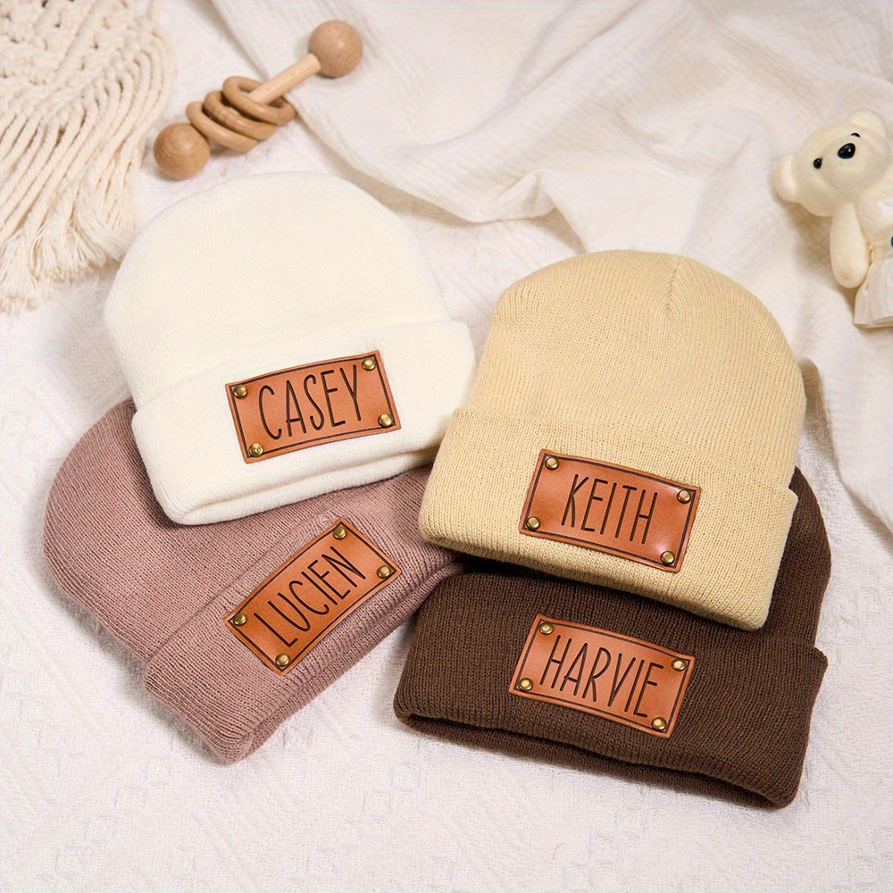 Шапка-бини с кожаной нашивкой  – обзор и цена Beanie Cuffed Knit